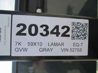 2026 Lamar 59x10  Equipment Tilt SH591017