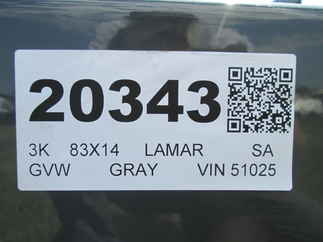 2026 Lamar 83x14  Single Axle Utility UC831413