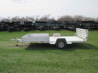 2027 Aluma 81x14  Aluminum Single Axle Utility 8114S-R-BT