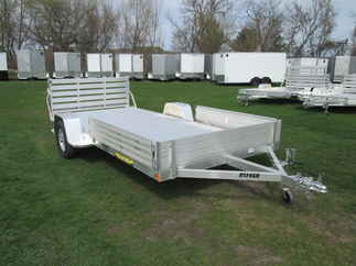 2027 Aluma 81x14  Aluminum Single Axle Utility 8114S-R-BT