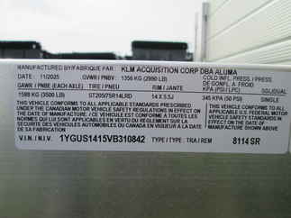 2027 Aluma 81x14  Aluminum Single Axle Utility 8114S-R-BT