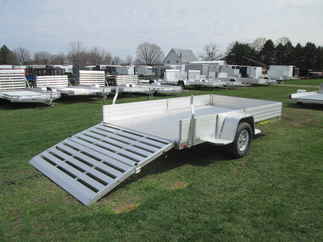 2027 Aluma 81x12  Aluminum Single Axle Utility 8112S-R-BT-SR