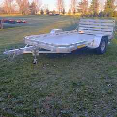 2027 Aluma 77x12  Aluminum Single Axle Utility 7712H-S-BT