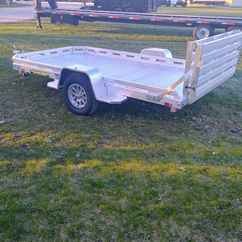 2027 Aluma 77x12  Aluminum Single Axle Utility 7712H-S-BT