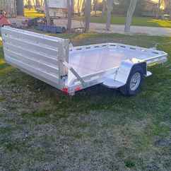 2027 Aluma 77x12  Aluminum Single Axle Utility 7712H-S-BT