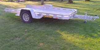 2027 Aluma 77x12  Aluminum Single Axle Utility 7712H-TILT-S