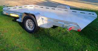 2027 Aluma 77x12  Aluminum Single Axle Utility 7712H-TILT-S