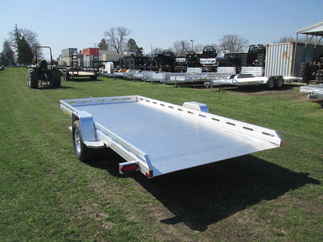 2027 Aluma 81x15  Aluminum Single Axle Utility 8015TILT-S-EL