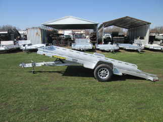 2027 Aluma 81x15  Aluminum Single Axle Utility 8015TILT-S-EL