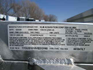 2027 Aluma 68x10  Aluminum Single Axle Utility 6810H-TILT-S