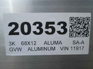 2027 Aluma 68x12  Aluminum Single Axle Utility 6812H-S-TG