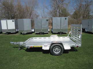 2027 Aluma 77x10  Aluminum Single Axle Utility 7710H-S-TG