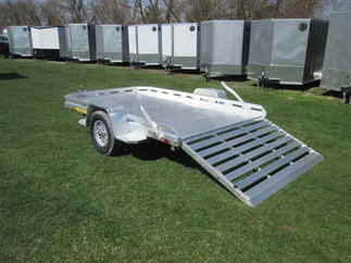 2027 Aluma 77x10  Aluminum Single Axle Utility 7710H-S-TG