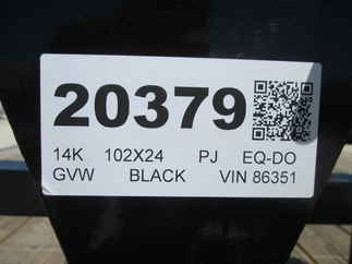 2026 PJ Trailer 102x24 F8 Equipment Deckover F8J2472BSYK