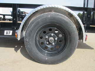 2026 PJ Trailer 77x10 U7 Single Axle Utility U721031DSFK