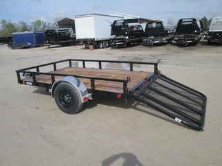 2026 PJ Trailer 77x10 U7 Single Axle Utility U721031DSFK