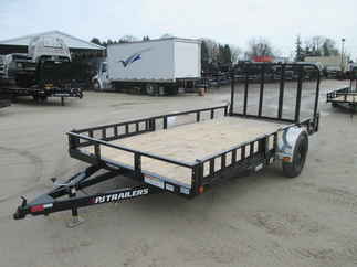 2026 PJ Trailer 83x14 U8 Single Axle Utility U821431DSFK-ATVR
