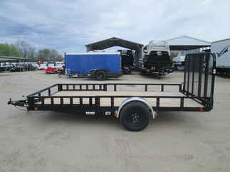 2026 PJ Trailer 83x14 U8 Single Axle Utility U821431DSFK-ATVR