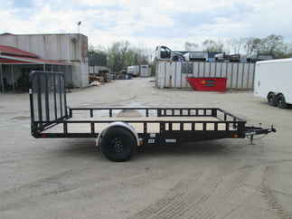 2026 PJ Trailer 83x14 U8 Single Axle Utility U821431DSFK-ATVR