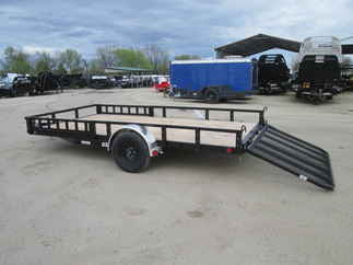 2026 PJ Trailer 83x14 U8 Single Axle Utility U821431DSFK-ATVR