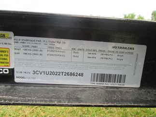 2026 PJ Trailer 83x16 UL Utility UL21632BSFK