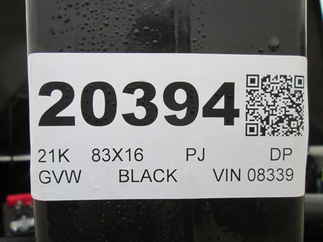 2026 PJ Trailer 83x16 DL Dump DLT1673BSSK