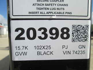 2026 PJ Trailer 102x25 LQ Gooseneck LQS2572BSWK