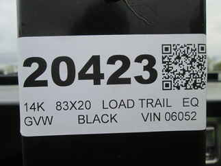 2026 Load Trail 83x20  Equipment CB8320072MX