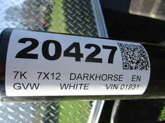 2026 Darkhorse 7x12  Enclosed Cargo DHW7X12TA35