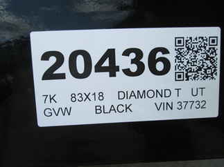 2026 Diamond T 83x18  Utility 8318SUCH
