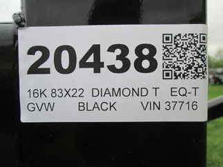 2026 Diamond T 83x20  Equipment Tilt 8320HDSKP1608TD
