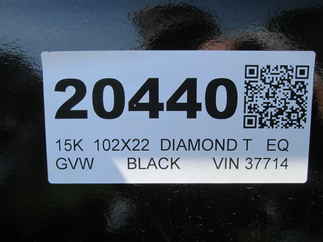 2026 Diamond T 102x22  Equipment 8322SKP1406
