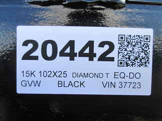 2026 Diamond T 102x25  Equipment Deckover 10225DO140