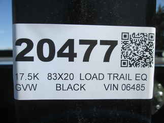 2026 Load Trail 83x20  Equipment CB8320082