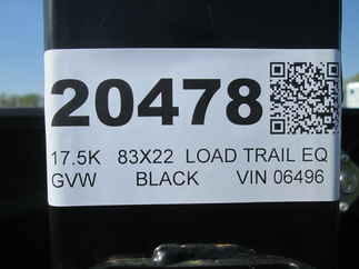 2026 Load Trail 83x22  Equipment CB8322082