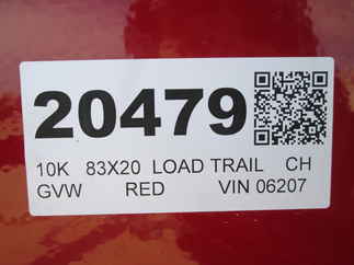 2026 Load Trail 83x20  Car Hauler CZ8320052