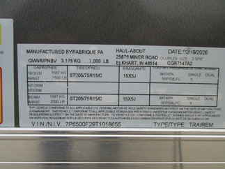 2026 Haul-About 7x14  Enclosed Cargo CGR714TA2