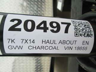 2026 Haul-About 7x14  Enclosed Cargo CGR714TA2