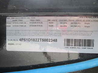 2026 PJ Trailer 83x14 D7 Dump D7J1472BSSK
