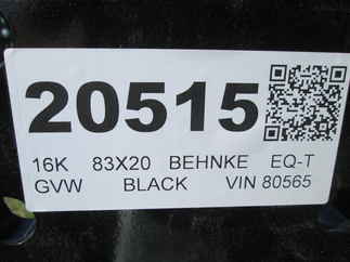 2026 Behnke Trailers 83x20  Equipment Tilt TBCT2016ET