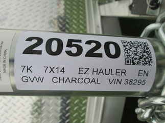 2026 EZ Hauler 7x14  Enclosed Cargo EZEC7X14-XLTP