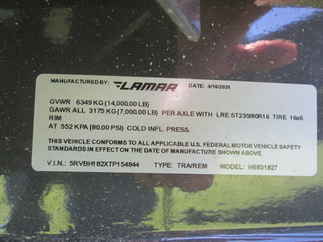 2026 Lamar 83x18  Equipment H6831827
