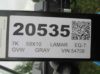 2026 Lamar 59x10  Equipment Tilt SH591017