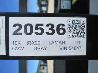 2026 Lamar 83x20  Utility U5832025