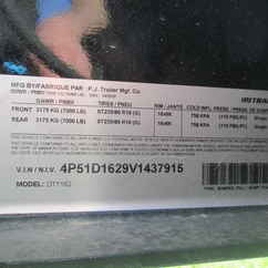 2027 PJ Trailer 83x16 DT Dump DT1J1692BSSK-VYGR
