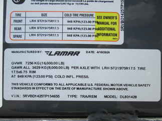 2026 Lamar 83x14  Dump DL831428