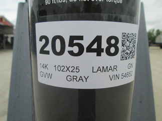 2026 Lamar 102x25  Gooseneck FS022527
