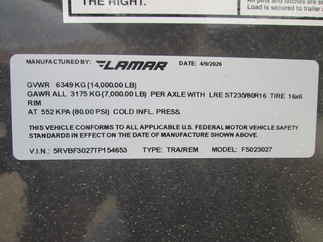 2026 Lamar 102x30  Gooseneck FS023027