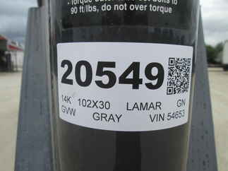 2026 Lamar 102x30  Gooseneck FS023027