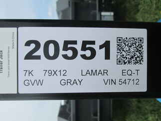 2026 Lamar 79x12  Equipment Tilt SH791217